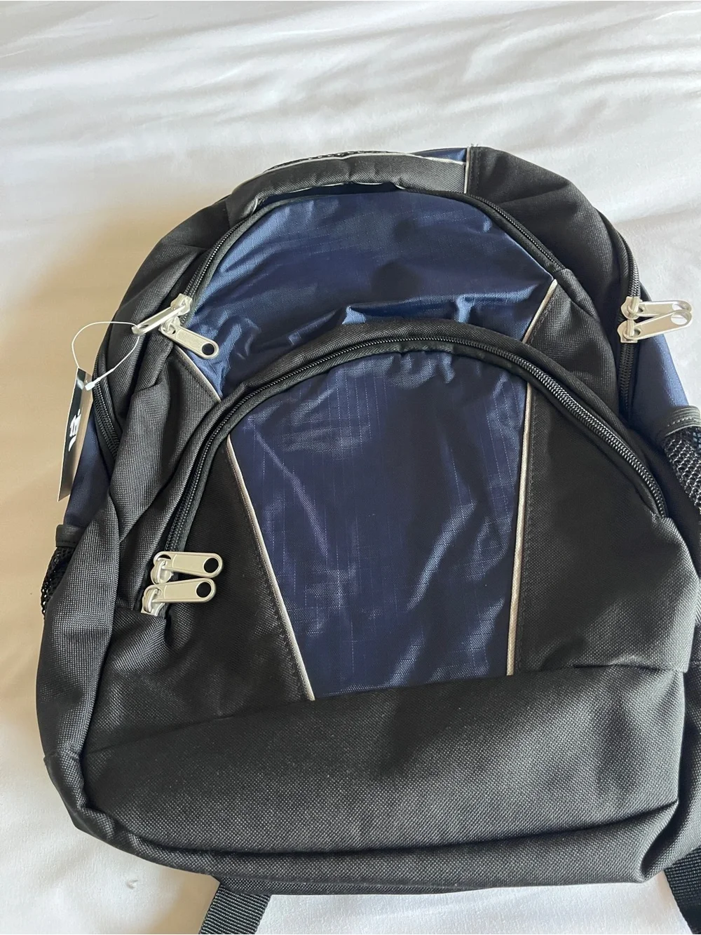 Brand New Triple Play Backpack Black Blue Large School Travel Daypack